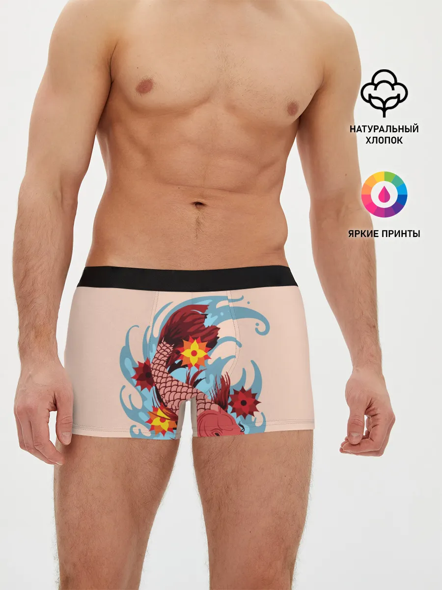 Мужские трусы боксеры / Японский Карп