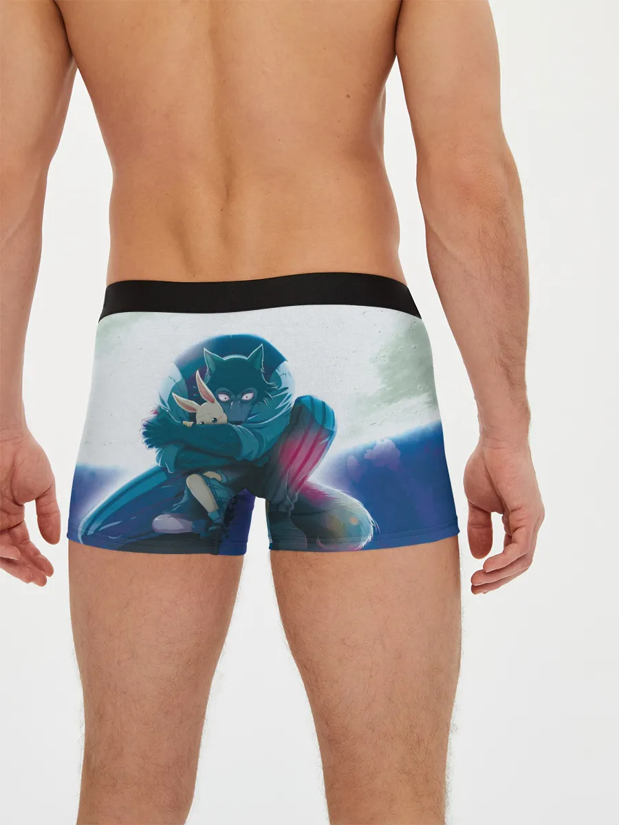 Мужские трусы боксеры / Легоси Хару крупный принт