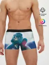 Мужские трусы боксеры / Легоси Хару крупный принт