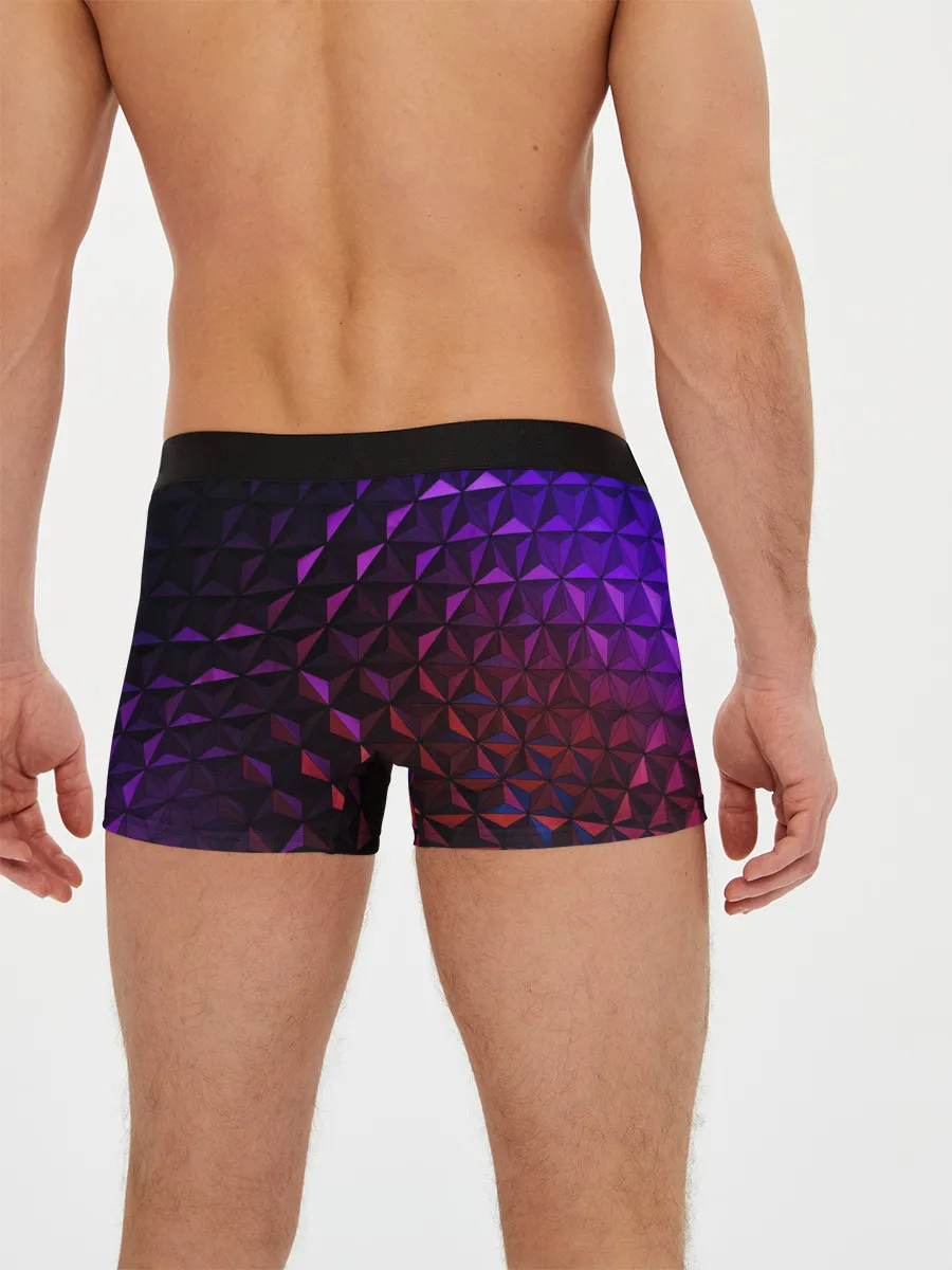 Мужские трусы боксеры / Неоновая Текстура