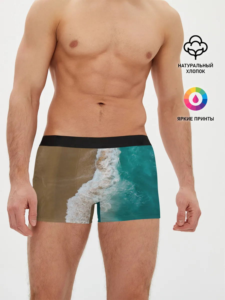 Мужские трусы боксеры / Пляж / beach