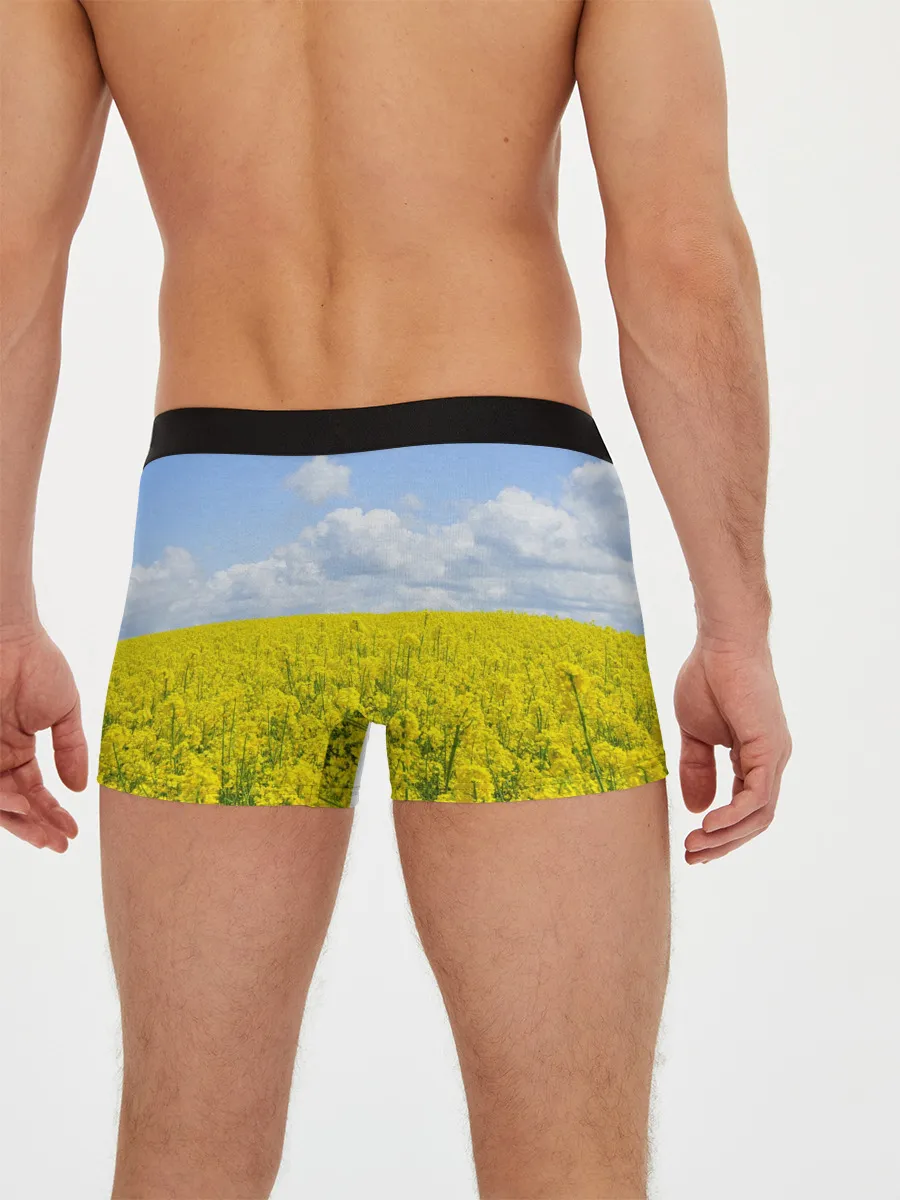Мужские трусы боксеры / Рапсовое поле