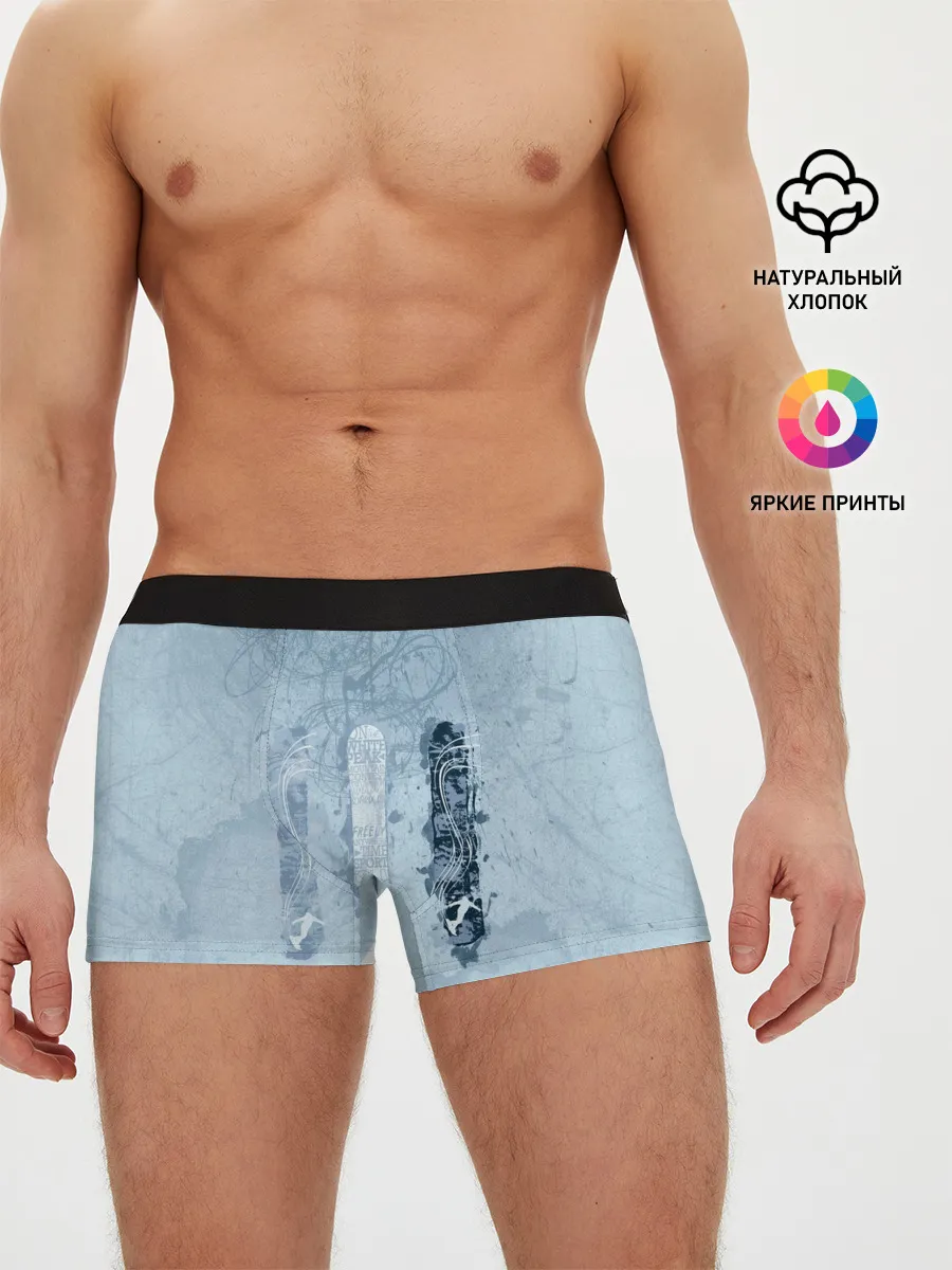 Мужские трусы боксеры / три сноуборда