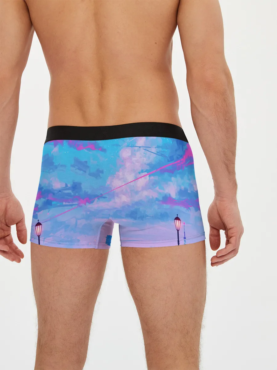 Мужские трусы боксеры / РОЗОВЫЕ ОБЛАКА