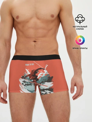 Мужские трусы боксеры / BORN TO SKI