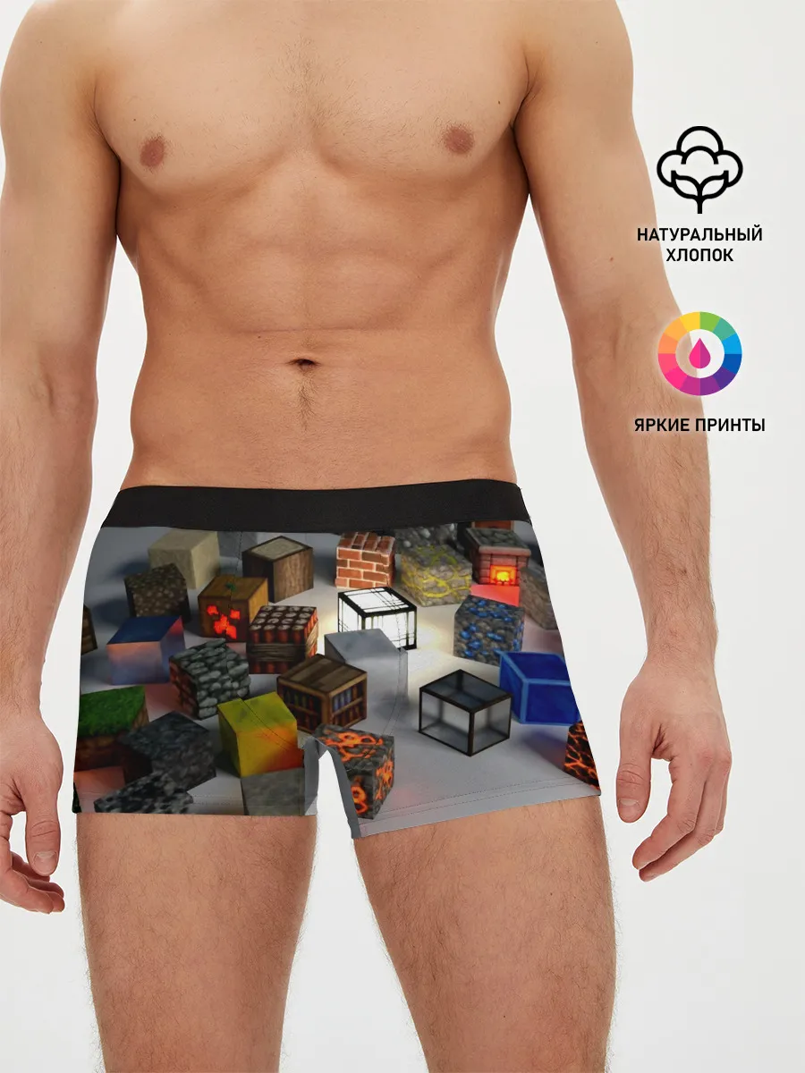 Мужские трусы боксеры / MINECRAFT BLOX