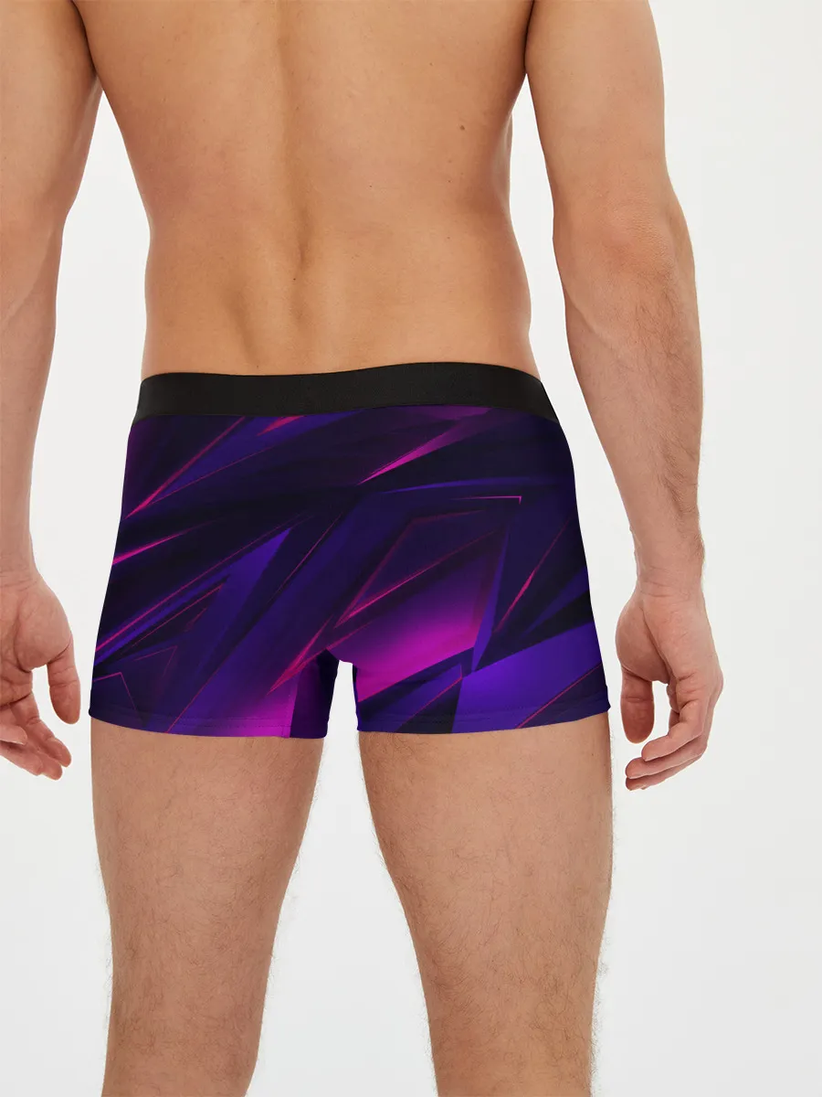 Мужские трусы боксеры / GEOMETRY STRIPES NEON