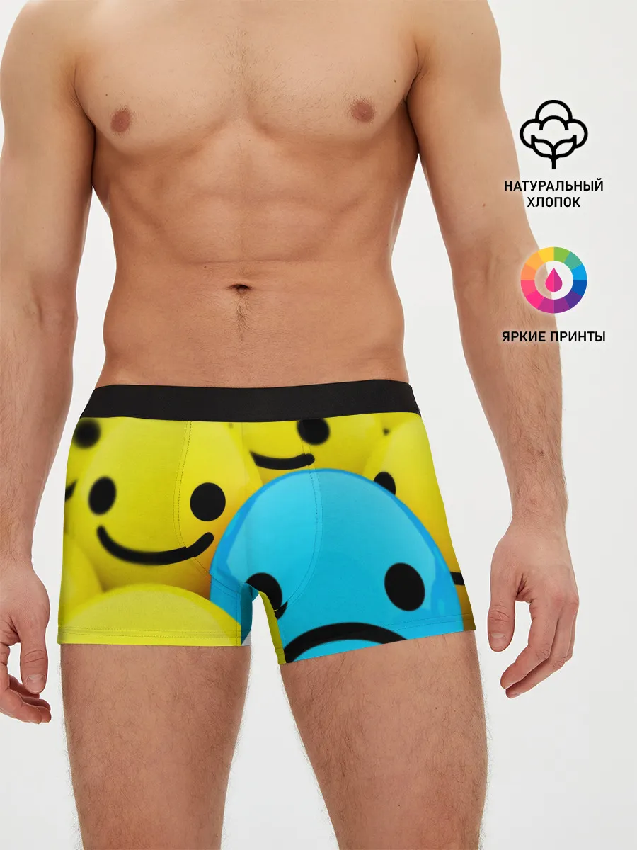Мужские трусы боксеры / СМАЙЛИКИ