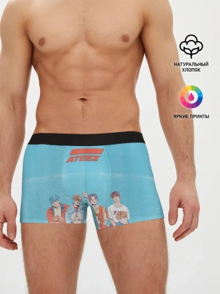 Мужские трусы боксеры / Ateez K-pop