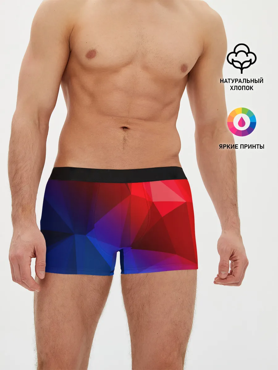 Мужские трусы боксеры / RED&BLUE