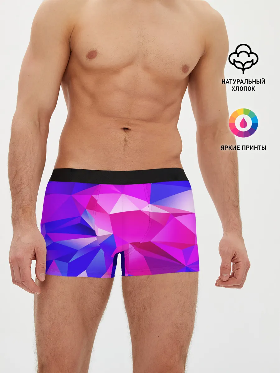 Мужские трусы боксеры / NEON POLYGON