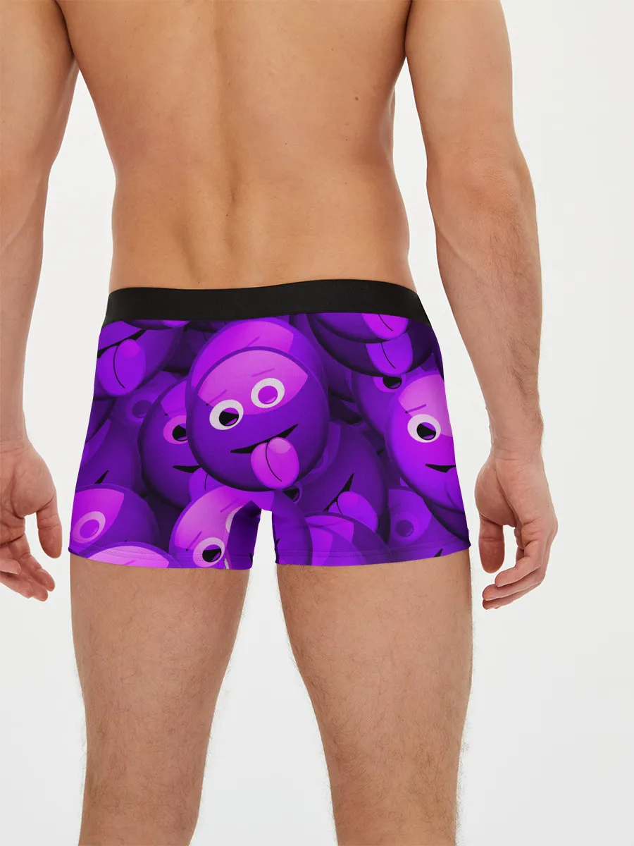 Мужские трусы боксеры / НЕОНОВЫЕ СМАЙЛЫ