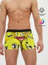 Мужские трусы боксеры / ЖЕЛТЫЕ СМАЙЛИКИ