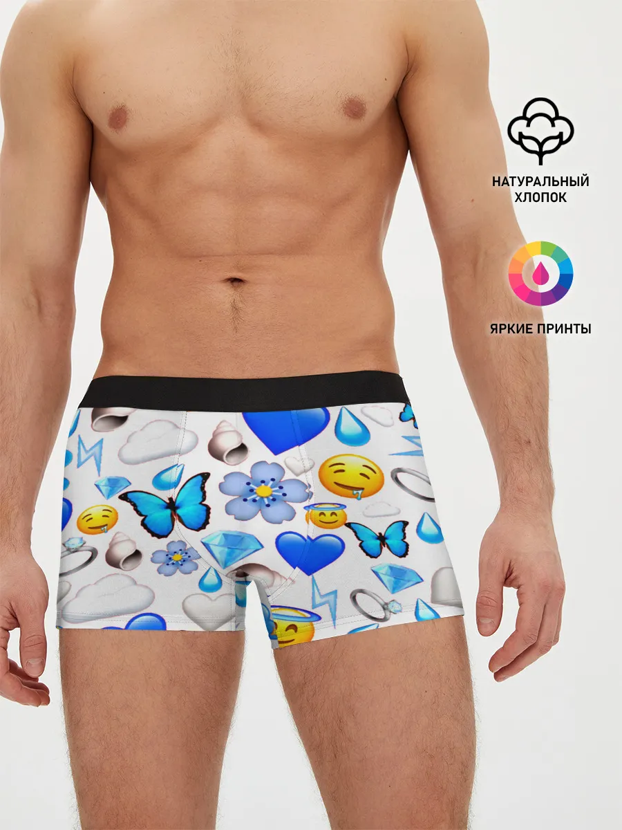 Мужские трусы боксеры / Смайлики