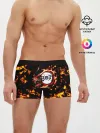 Мужские трусы боксеры / Kimetsu no Yaiba желтое пламя