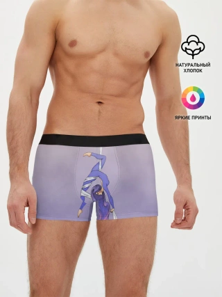 Мужские трусы боксеры / Гимнастка на полотне