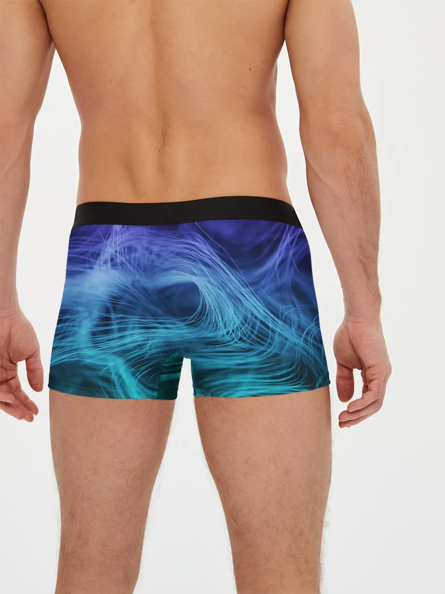 Мужские трусы боксеры / Линии материи