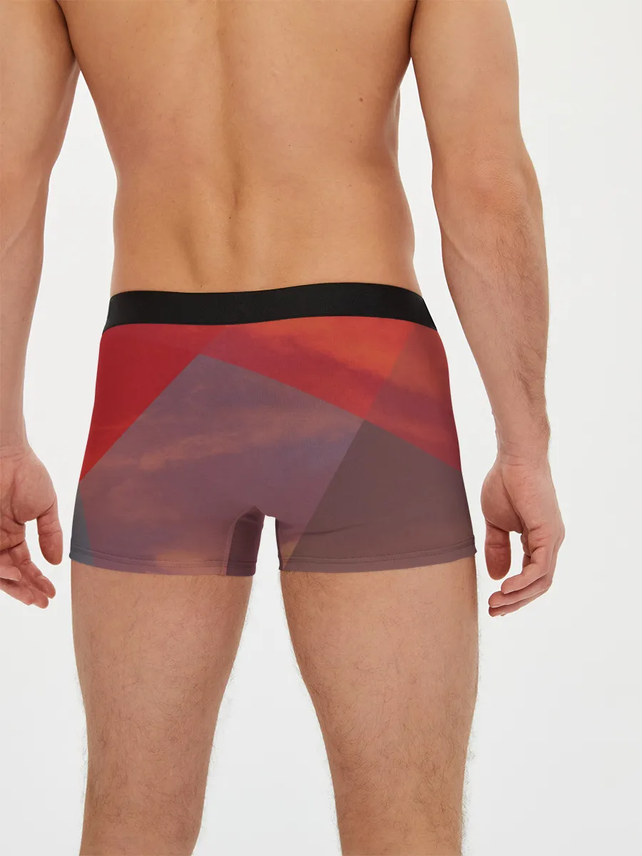 Мужские трусы боксеры / Misato Katsuragi на красном