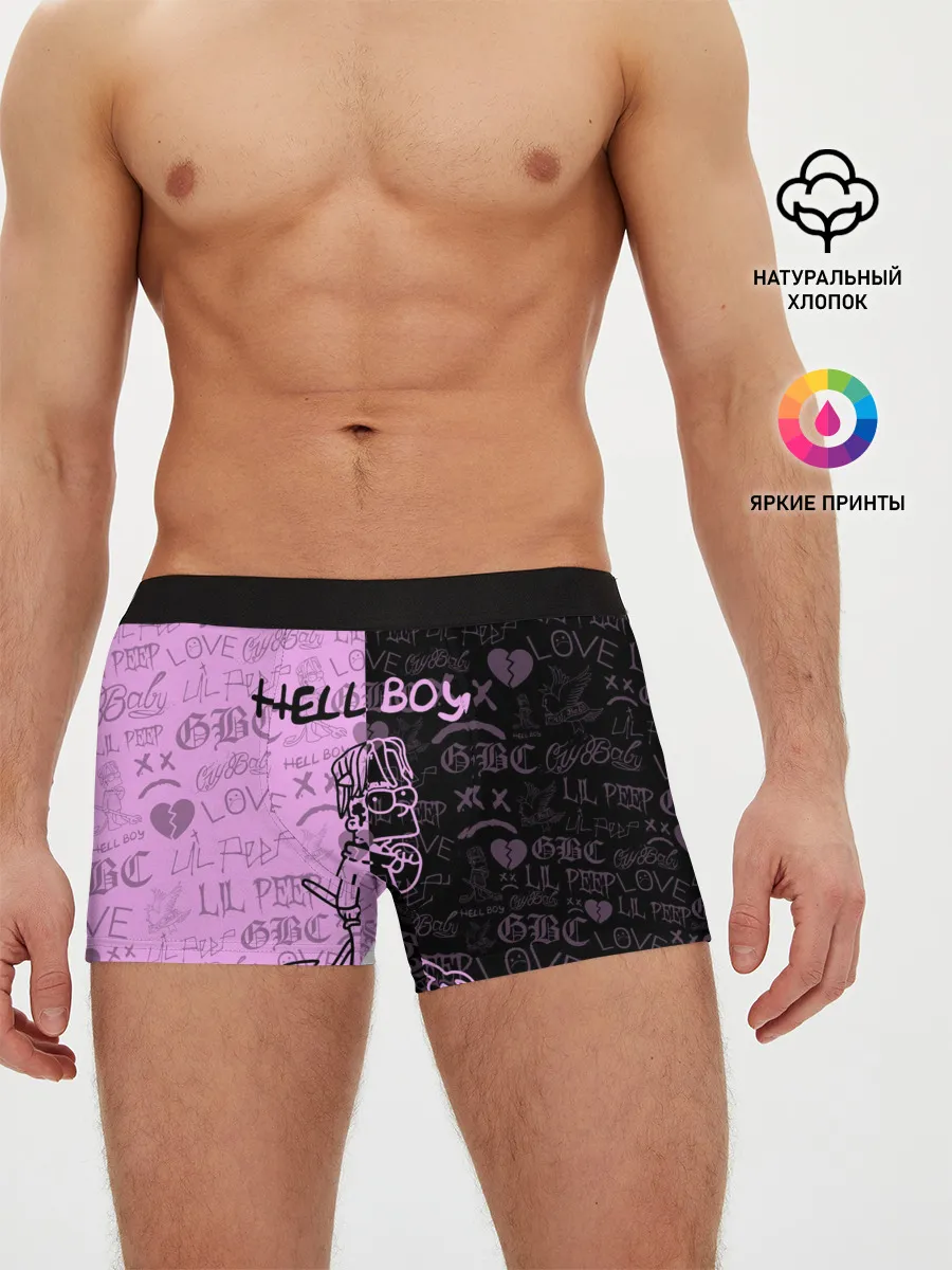 Мужские трусы боксеры / LIL PEEP HELL BOY