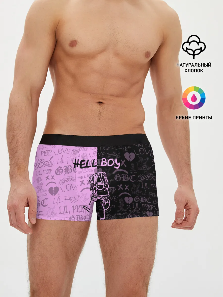 Мужские трусы боксеры / LIL PEEP HELL BOY