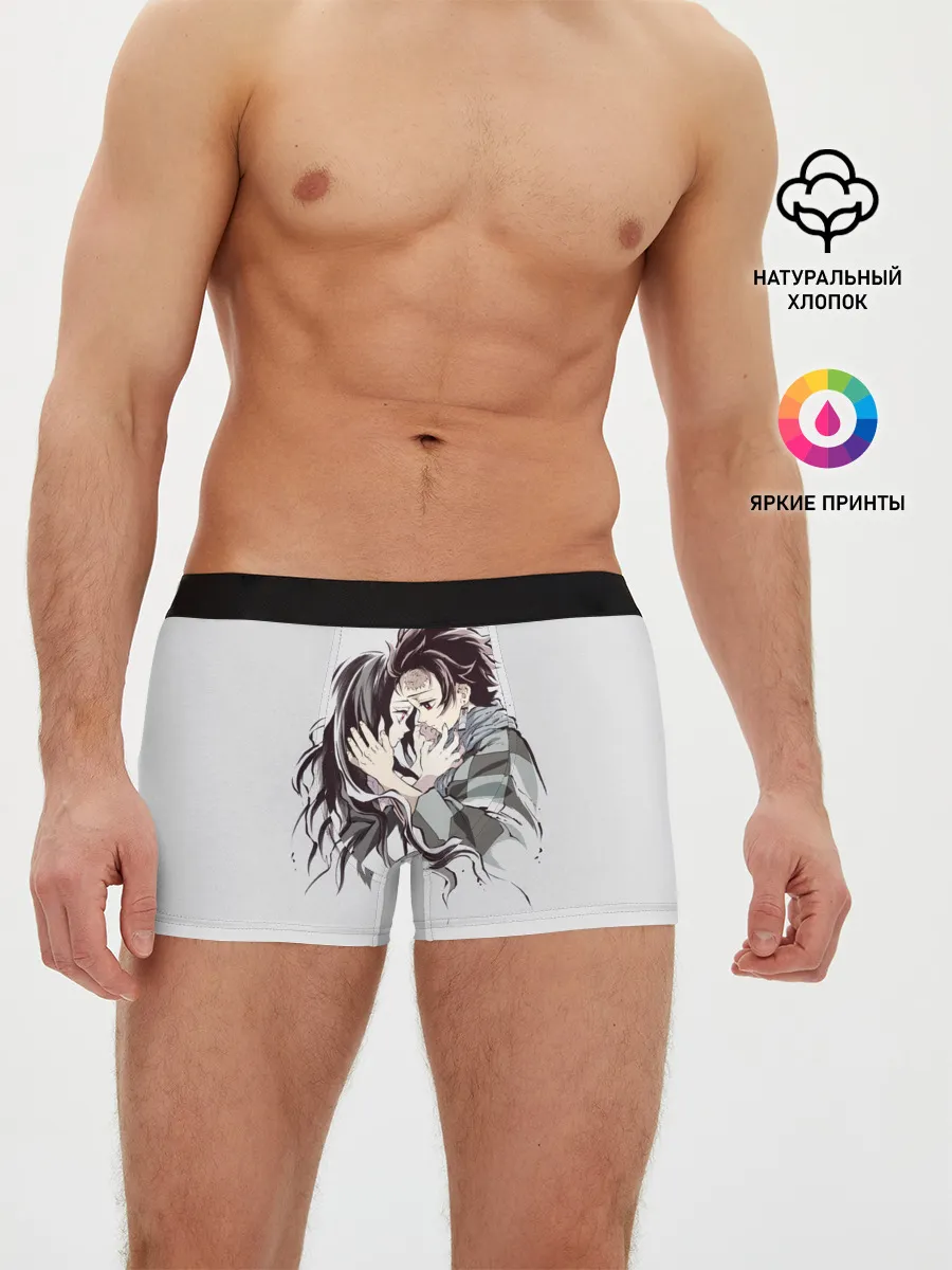 Мужские трусы боксеры / Kimetsu no Yaiba поцелуйчики