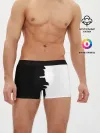 Мужские трусы боксеры / Черным по белому