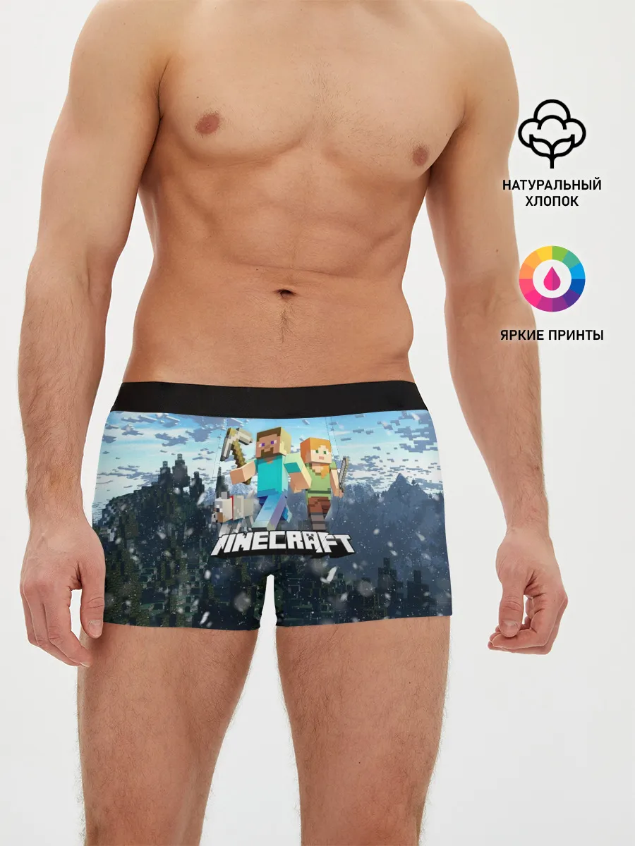 Мужские трусы боксеры / Minecraft / Майнкрафт