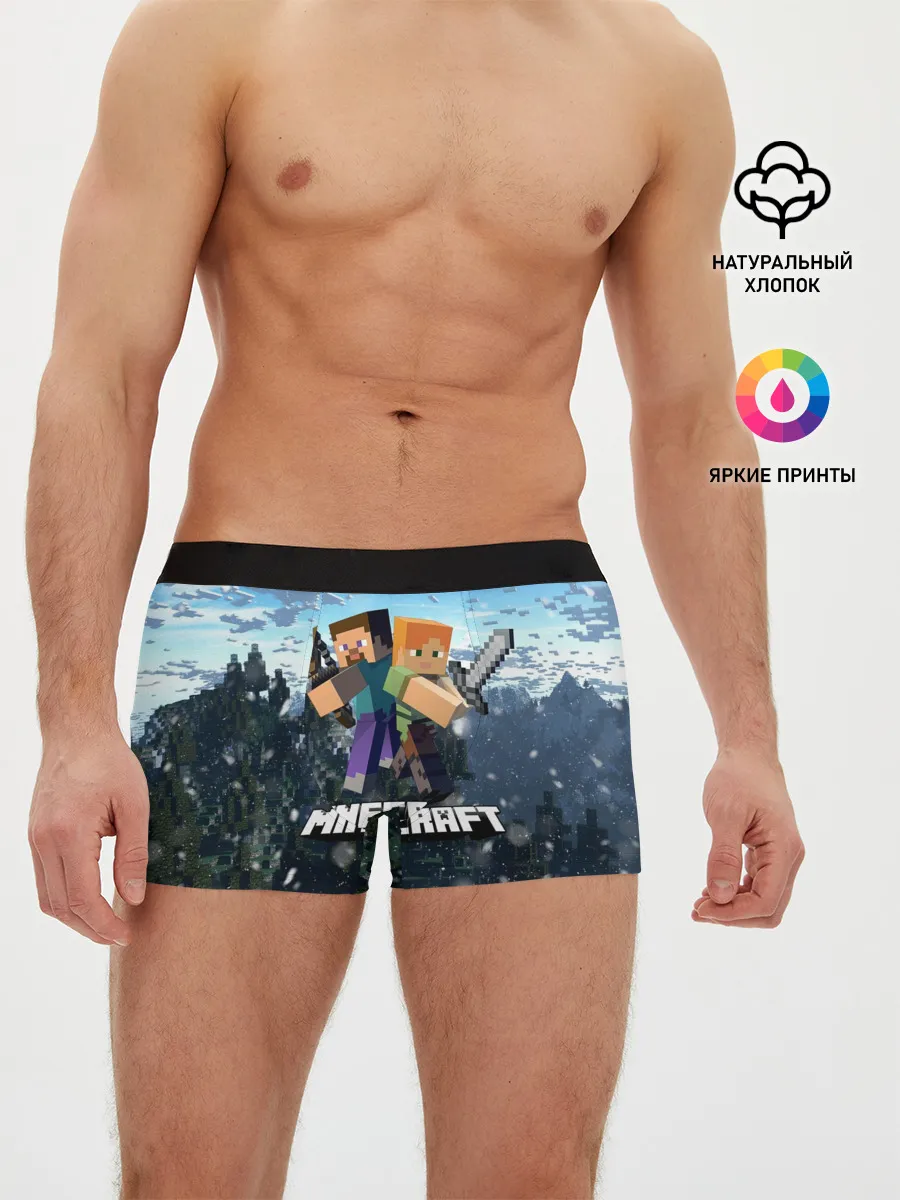 Мужские трусы боксеры / Minecraft / Майнкрафт