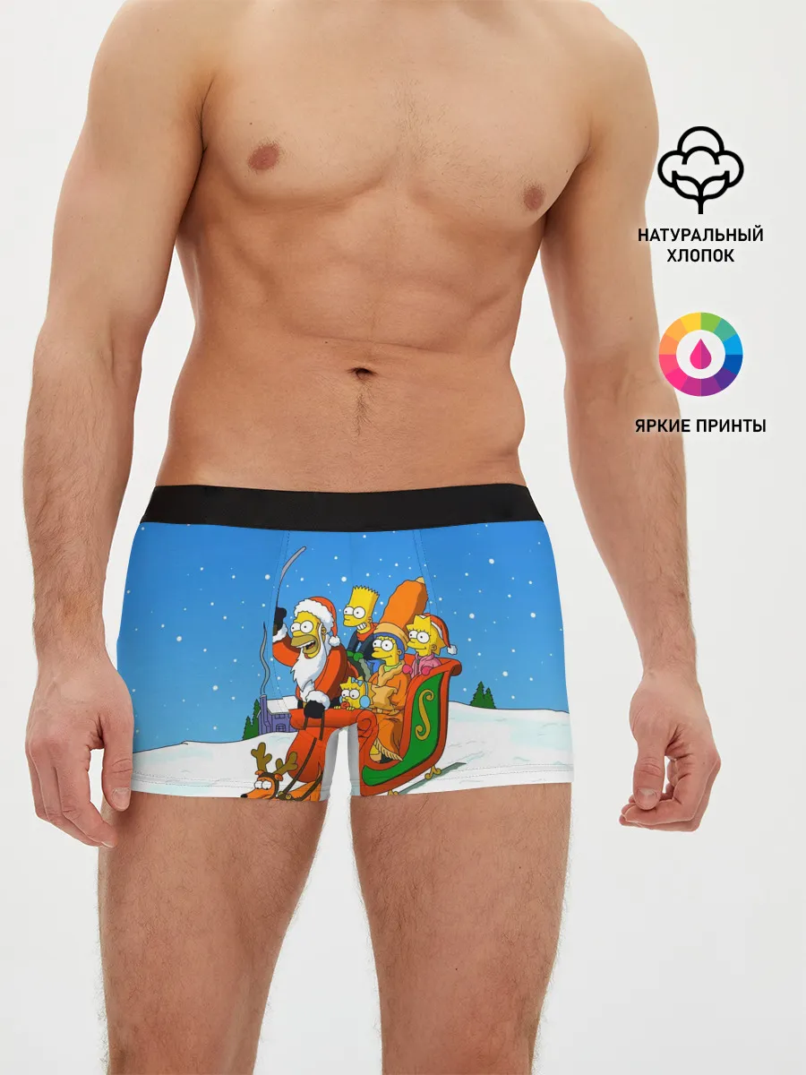 Мужские трусы боксеры / Simpsons New Year