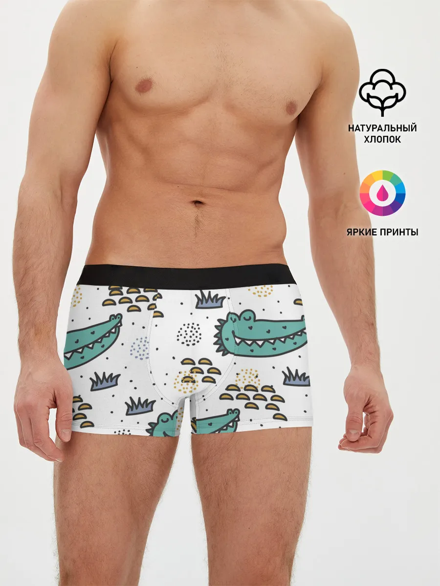 Мужские трусы боксеры / Милый крокодил
