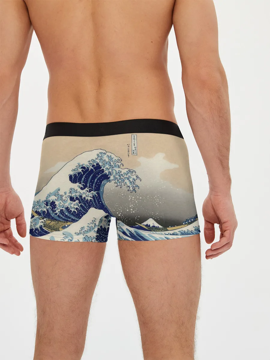 Мужские трусы боксеры / Kanagawa Wave Art