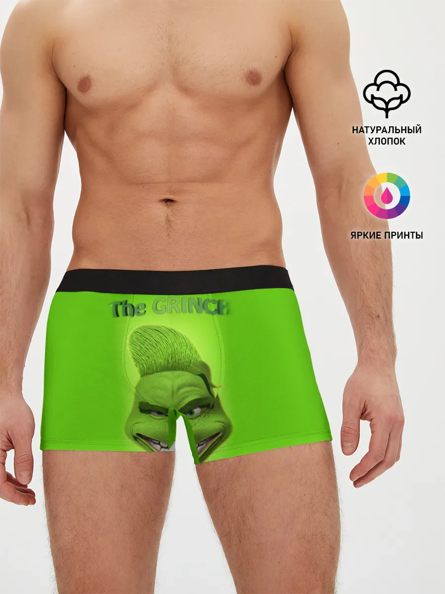 Мужские трусы боксеры / Grinch Face