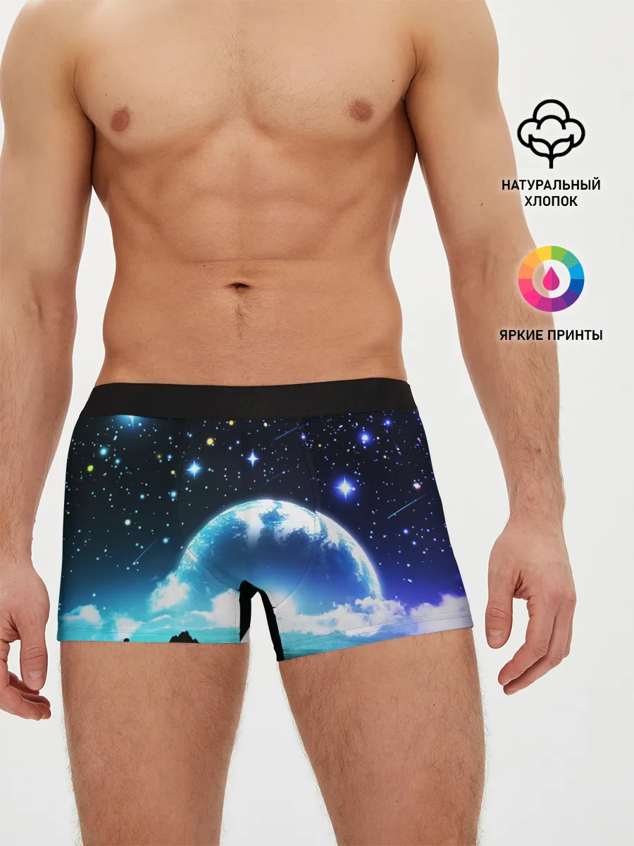 Мужские трусы боксеры / ЛУНА