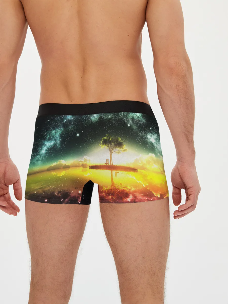 Мужские трусы боксеры / Закат со звездами