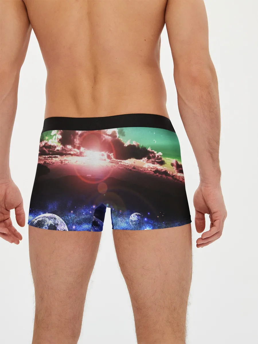 Мужские трусы боксеры / ЗАКАТ НОЧНОЙ