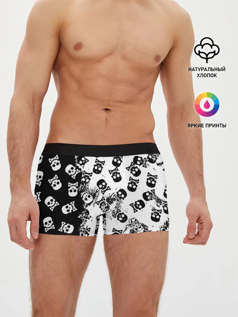 Мужские трусы боксеры / Черепа