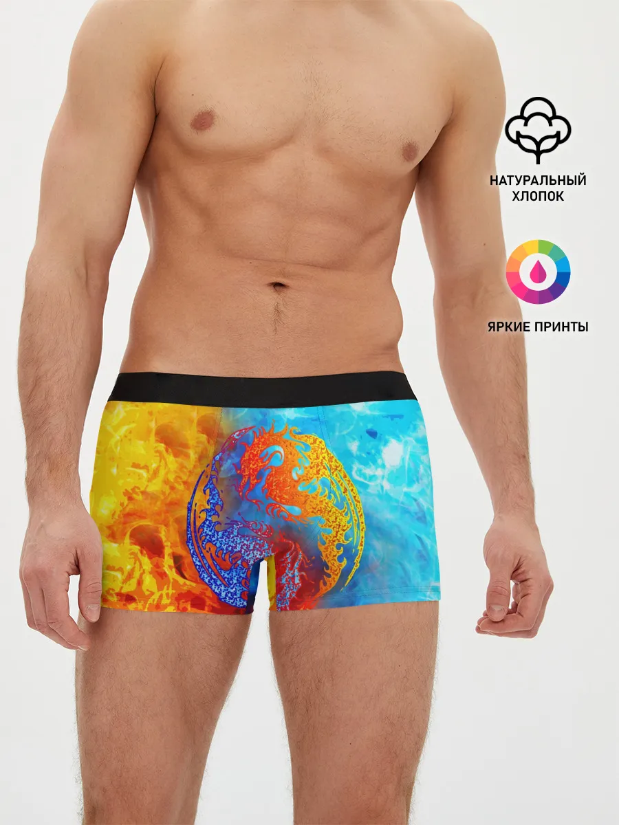 Мужские трусы боксеры / Битва огней x Драконы