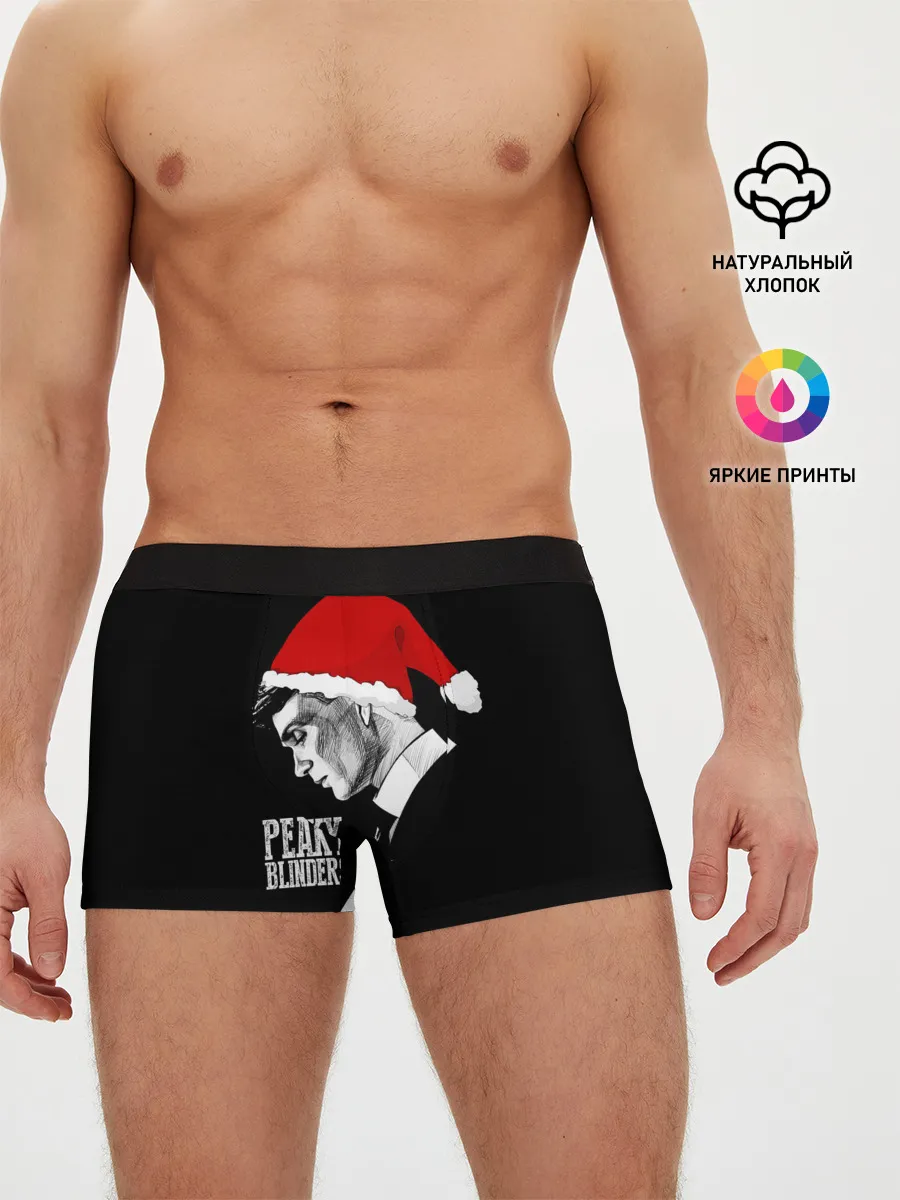 Мужские трусы боксеры / Новогодний Острые Козырьки