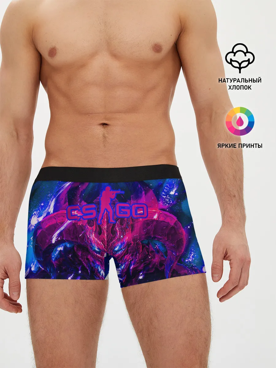 Мужские трусы боксеры / CS GO + текстура ТОП