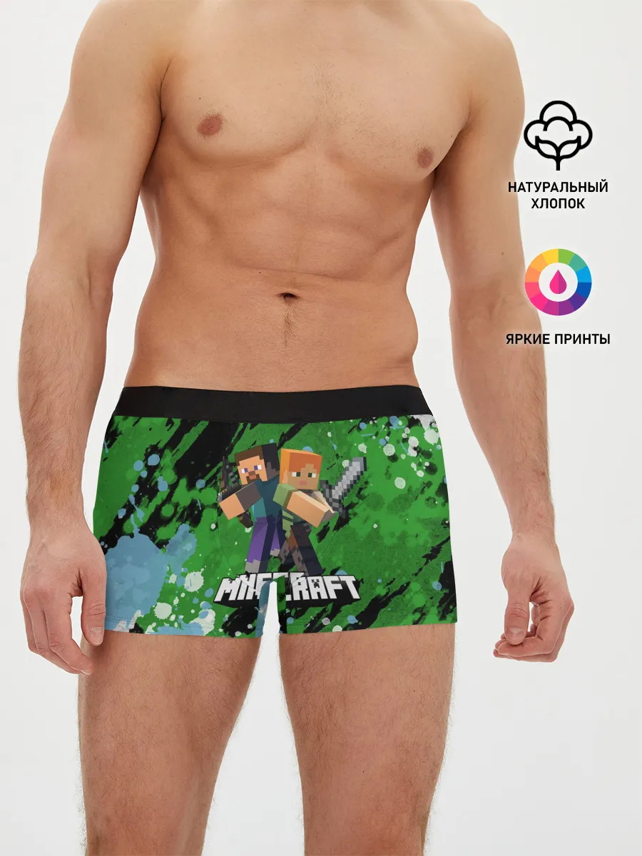 Мужские трусы боксеры / Minecraft / Майнкрафт