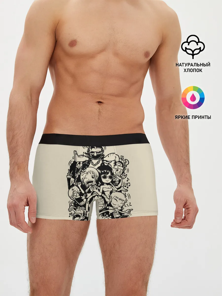 Мужские трусы боксеры / герои One Piece