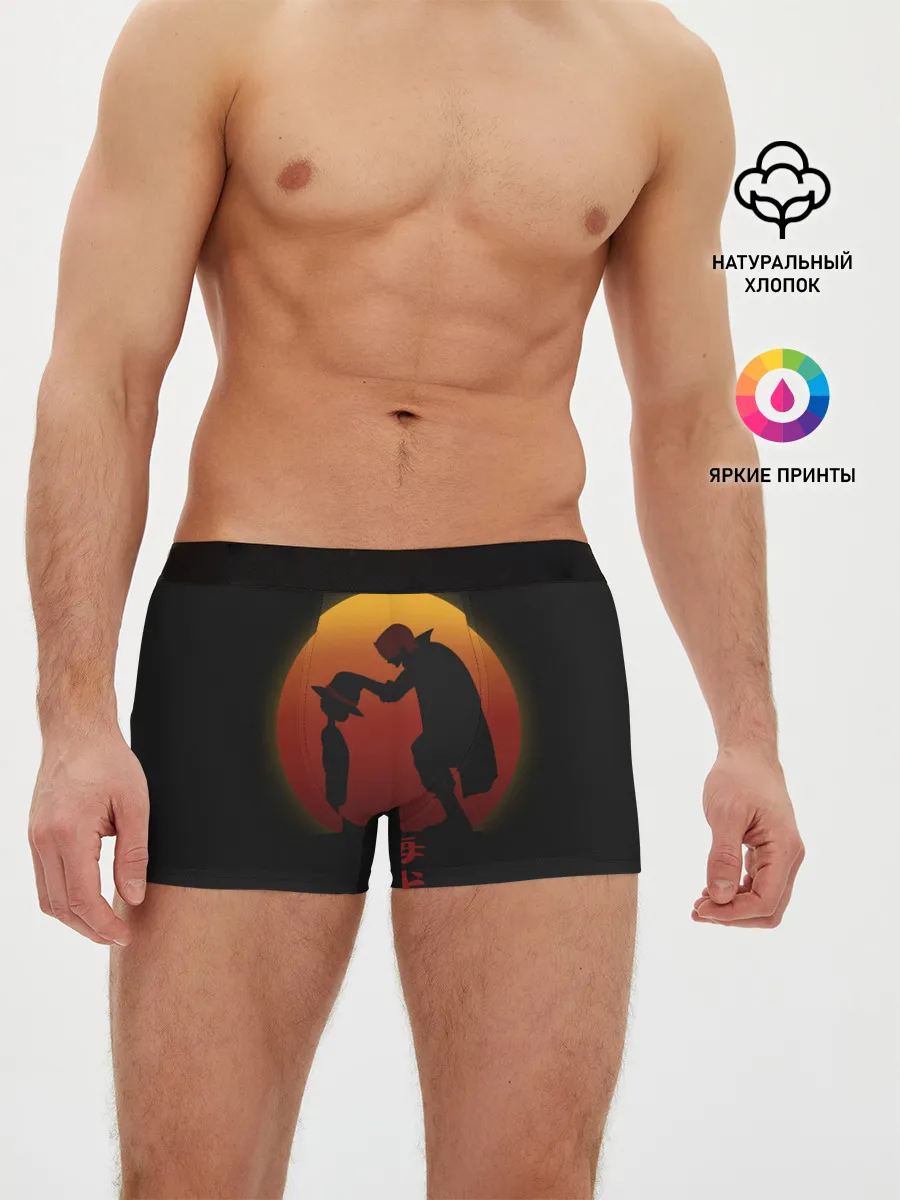 Мужские трусы боксеры / похлопывает по голове One Piece