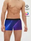 Мужские трусы боксеры / фиолетово 3d волны 2020