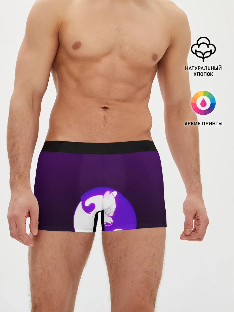 Мужские трусы боксеры / Кошачий Инь - Янь