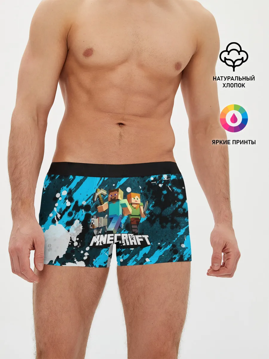 Мужские трусы боксеры / Minecraft / Майнкрафт