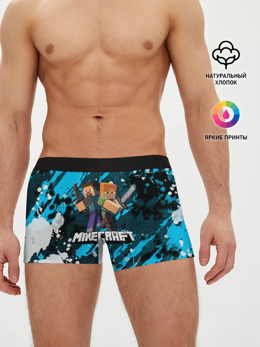 Мужские трусы боксеры / Minecraft / Майнкрафт