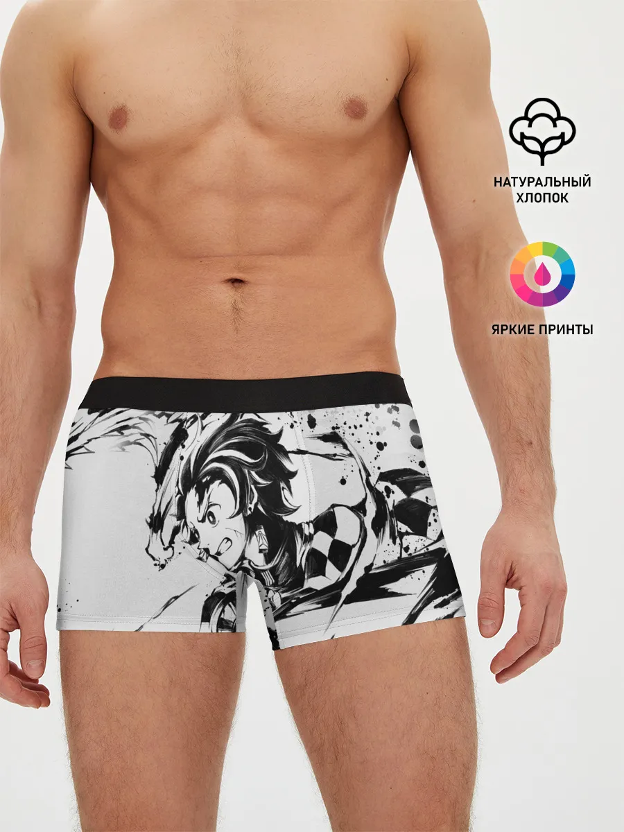 Мужские трусы боксеры / KIMETSU NO YAIBA TANJIRO KAMADO
