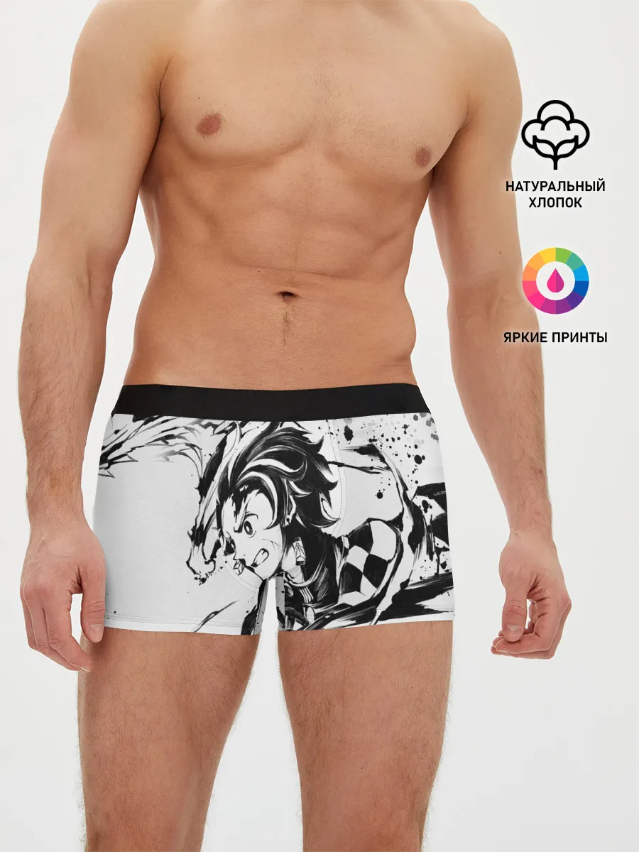 Мужские трусы боксеры / KIMETSU NO YAIBA TANJIRO KAMADO