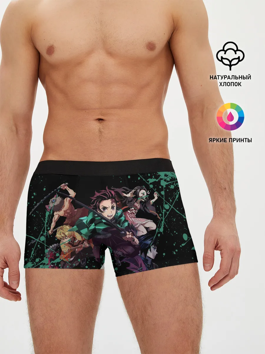 Мужские трусы боксеры / Персонажи Demon Slayer