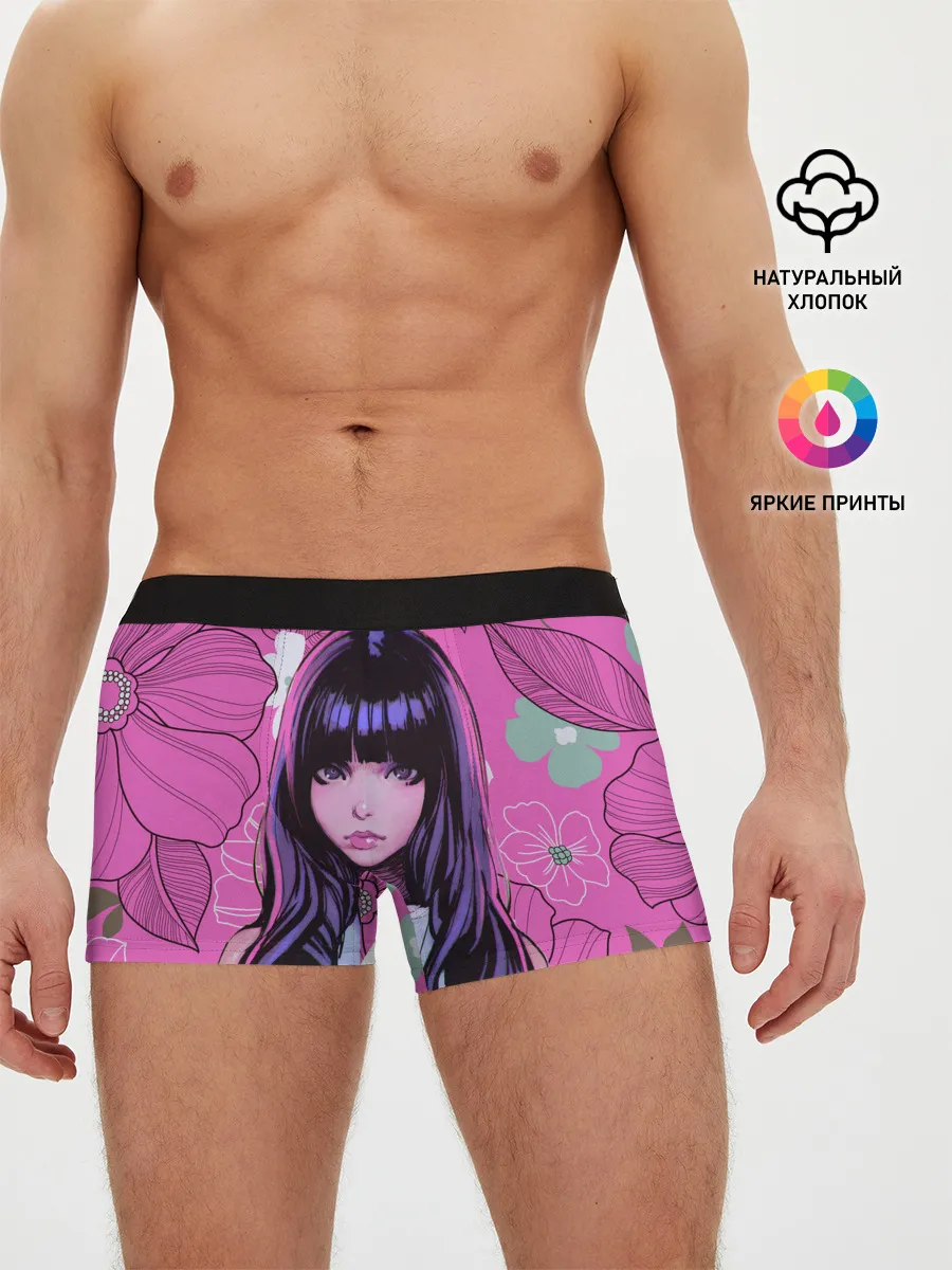 Мужские трусы боксеры / Аниме Цветочная Тян